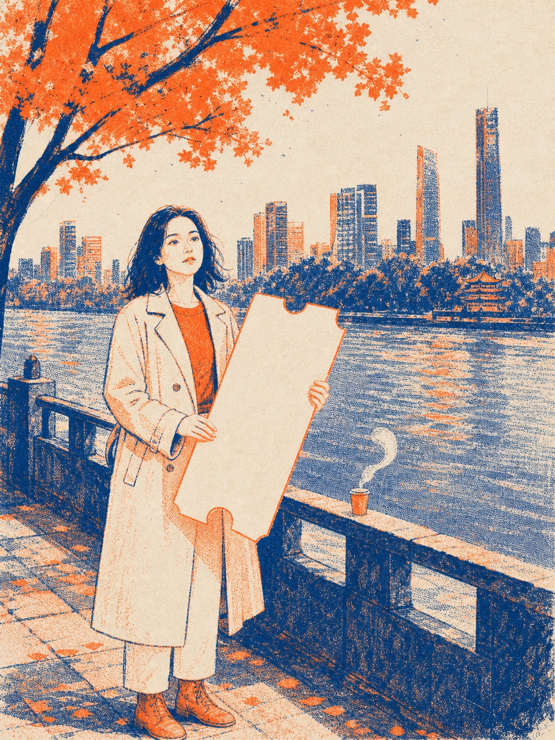长沙橘洲双色小志